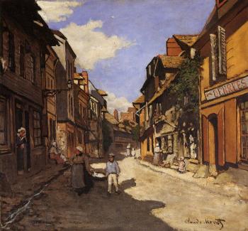 Claude Oscar Monet : Le Rue de La Bavolle at Honfleur II